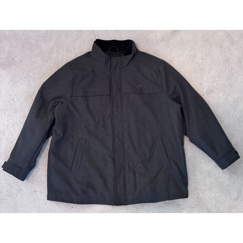 Men's Dockers charcoal gray color  Warm Double Zip Winter Coat Jacket Sz 3XL